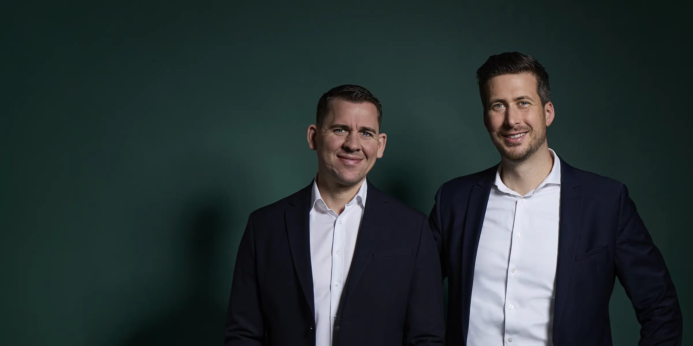 Die Geschäftsführer Simon Dörr und Georg Lang.
